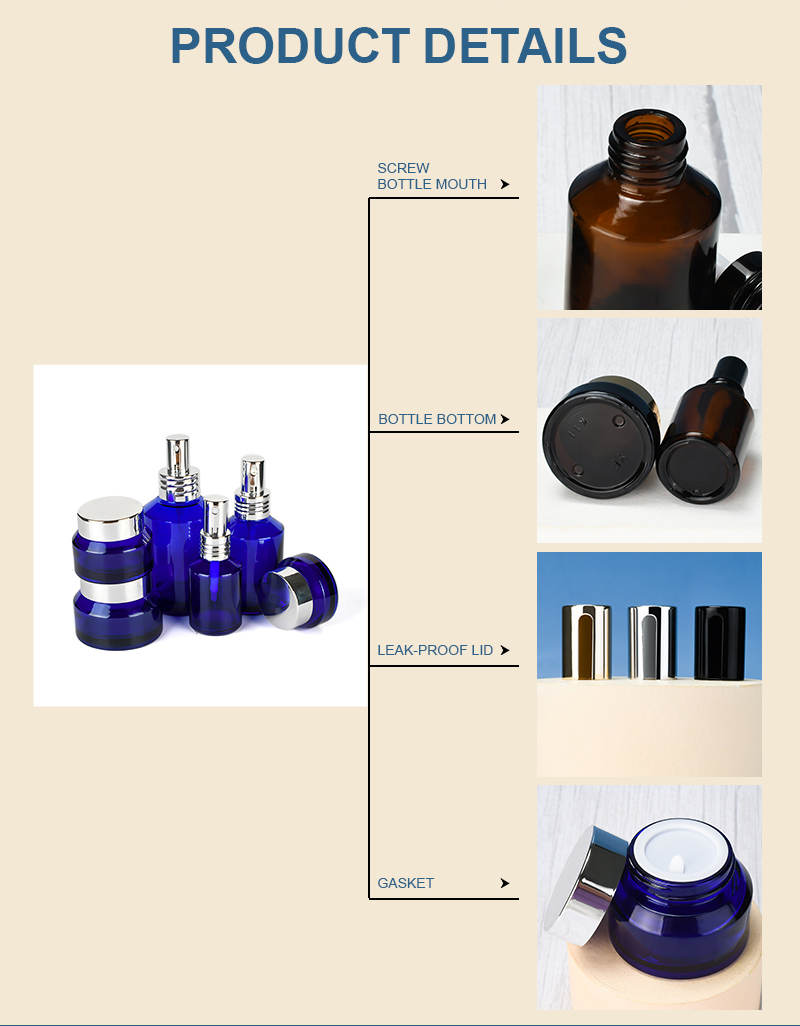 Custom Cosmetic Slant Shoulder Glass Bottle Custom Cosmetic Slant Shoulder Glass Bottle