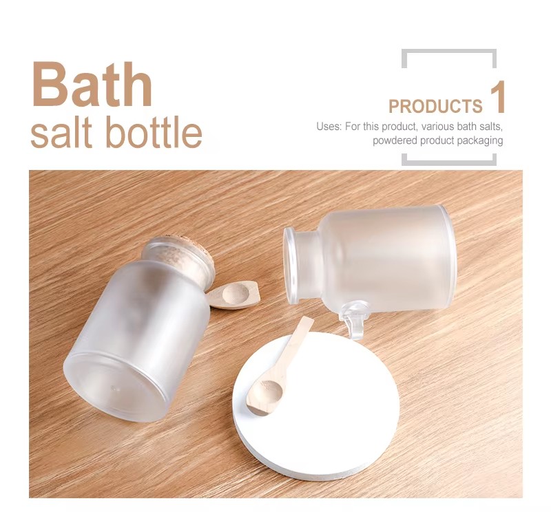 frosted plastic bath salt bottle frosted plastic bath salt bottle