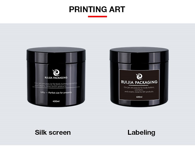 Custom Round Black Plastic Jars Custom Round Black Plastic Jars