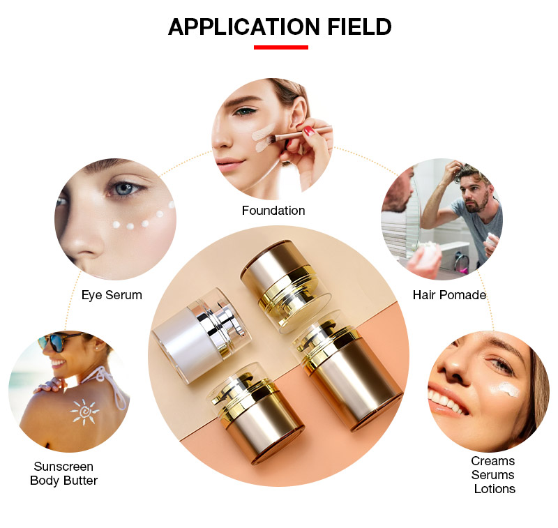 Airless Pump Cosmetic Cream Jar Airless Pump Cosmetic Cream Jar