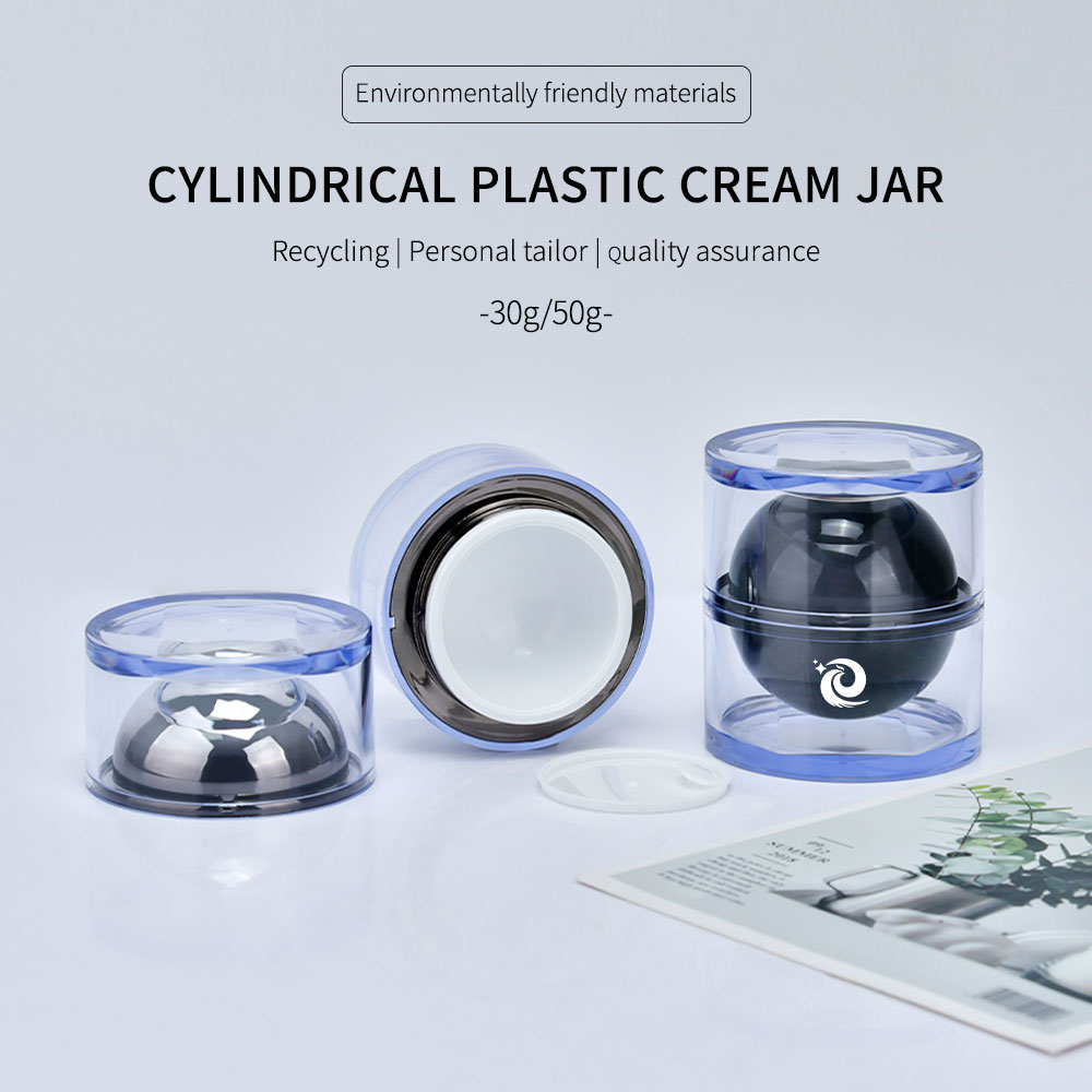 CYLINDRICAL PLASTIC CREAM JAR CYLINDRICAL PLASTIC CREAM JAR