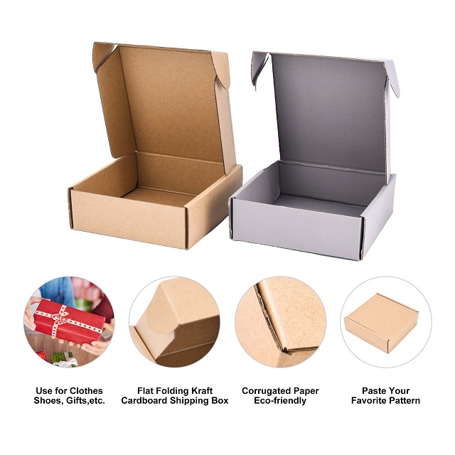 Custom Printed Kraft Shipping Boxes | Corrugated Cardboard Mailing Boxes Custom Printed Kraft Shipping Boxes | Corrugated Cardboard Mailing Boxes