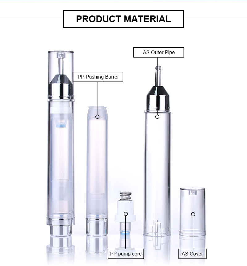 Cosmetic Airless Syringe Bottle Cosmetic Airless Syringe Bottle