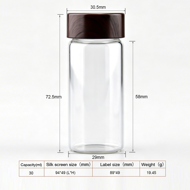 Food Grade Glass Kitchen Sealed Jar 30ml Food Grade Glass Kitchen Sealed Jar