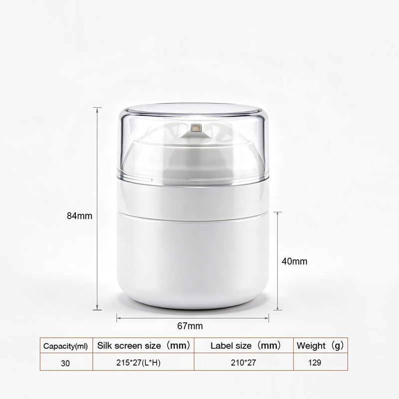 Airless Pump Cosmetic Cream Jar Airless Pump Cosmetic Cream Jar