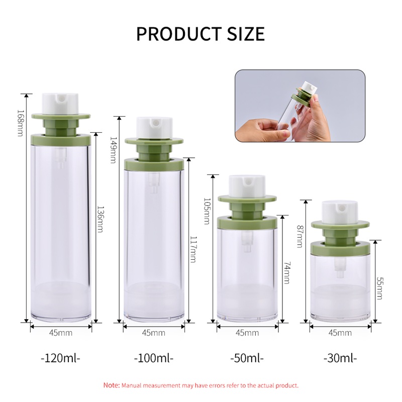 Plastic Frosted Airless Lotion Pump Bottle Plastic Frosted Airless Lotion Pump Bottle