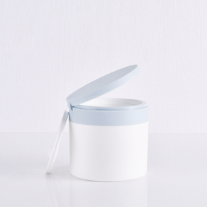 High Quality Body Scrub Facial Mask Container 100g 150g Plastic PP White Cosmetic Cream Jar with Spoon