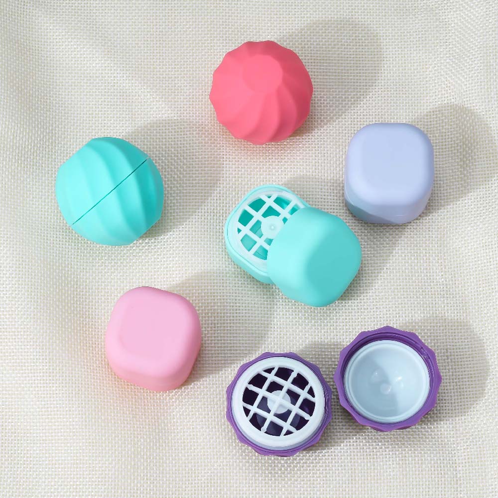 7ml Sphere Round Containers Screw Cap Lipstick Tube Empty Ball Shape Plastic Deodorant Chapstick Lipstick Lip Balm Jar With Lid
