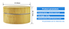 Natural Cosmetic Bamboo Container 5g 15g 30g 50g 100g 150g Aluminum Inner Cream Jar with Wooden Cap