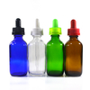 1oz 2oz 4oz Boston Round 60ml 120ml clear Blue Green Euro 30ml Amber blue green black clear Glass Dropper Bottle