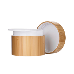 Environmental Cream Cosmetic Jar 5g 15g 30g 50g 100g Bamboo Wooden Container Jar with Inner Plastic