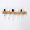 Essential Oil Glass Dropper Bottle with Bamboo Lid
