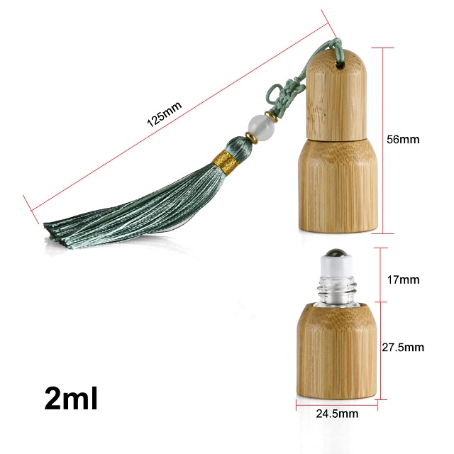 bamboo perfume essential oil bottle