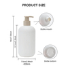 White Plastic Pump Dispenser Shampoo Bottle