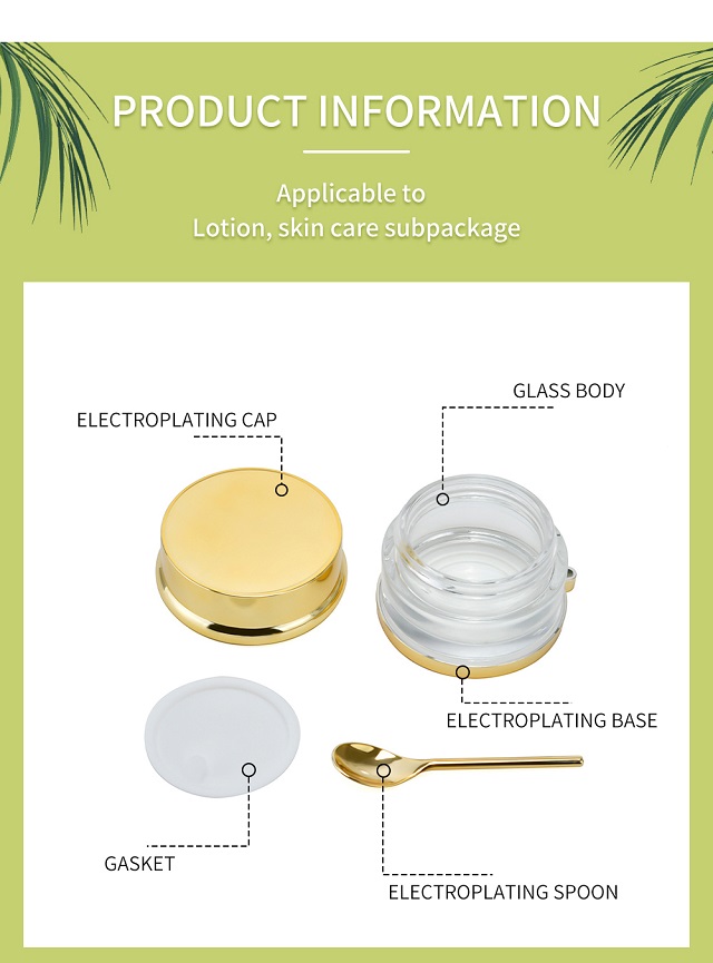 Glass Face Cream Jar