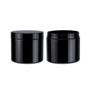Custom Round Black Plastic Jars
