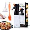 Oil Sprayer for Cooking- 200ml Glass Olive Oil Sprayer Mister, Olive Oil Spray Bottle, Kitchen Gadgets Accessories for Air Fryer, Canola Oil Spritzer, Widely Used for Salad Making, Baking, Frying