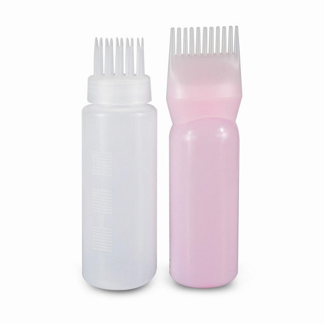 Hair Oil Comb Applicator Bottle 