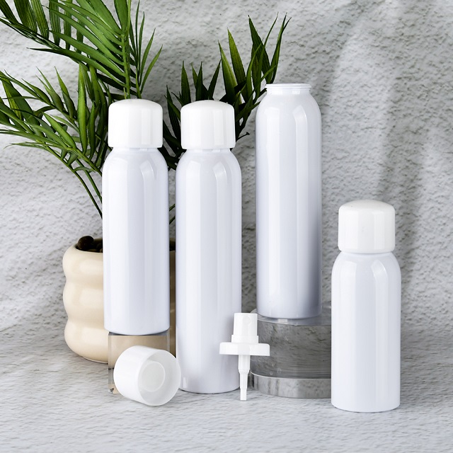 Aerosol spray bottle with dome cap