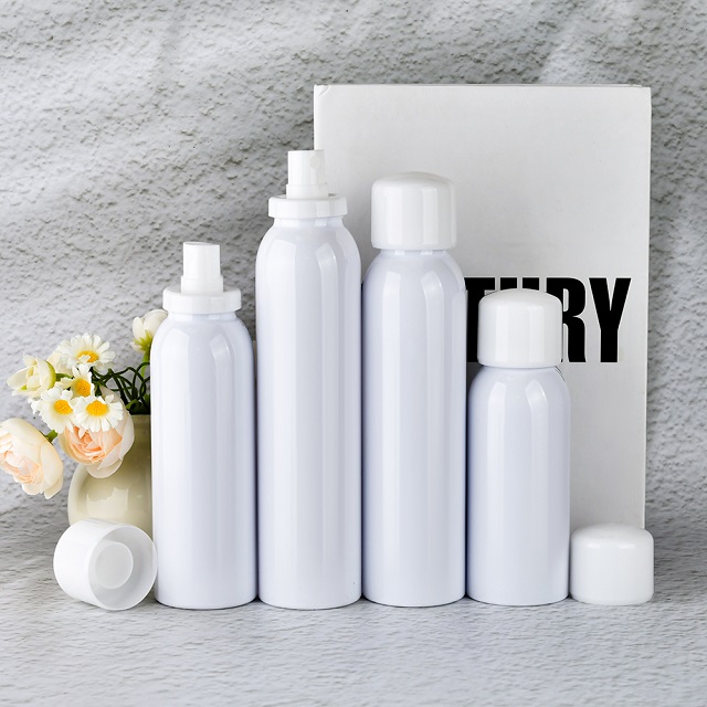 Aerosol spray bottle with dome cap