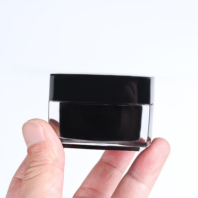 Empty Luxury square Acrylic Cosmetic Packaging 5g 10g 15g 30g 50g