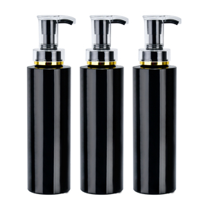 Shampoo and Conditioner Shower Black Plastic Lotion Pump Bottle