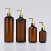 Wholesale 50ml 100ml 120ml 150ml 200ml 4oz Amber clear Bottle Personal Care PET Plastic Shampoo Lotion Bottle with Lid