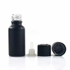 Essence Oil 5ml 10ml 15ml 20ml 30ml 50ml Matte Frosted Black Amber clear Tamperproof Lid Glass Bottle