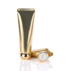 Luxury 30ml 50ml 100ml 150ml White Black Cosmetic Packaging Empty Cream Lotion Plastic Pe Soft Tube With Gold Screw Cap