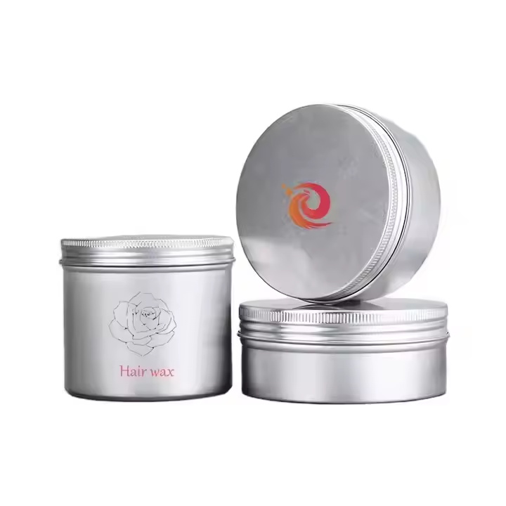 Wholesale Custom Packaging Metal Storage Container 10g 30g 50g Silver Aluminum Cosmetic Tin Jar for Cream