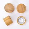 Empty Cosmetic Cream Container 50ml 60ml 80ml 100ml 120ml 150ml White Black Soft Squeeze Plastic Tube with Natural Bamboo Lid
