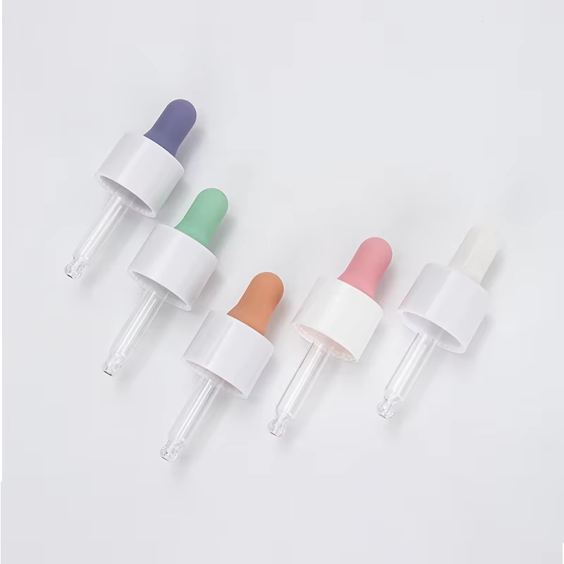 Custom Color 15ml 20ml 30ml 50ml 60ml 100ml Essential Oil Serum Flat Shoulder Frosted clear Glass Dropper Bottle with Pipette