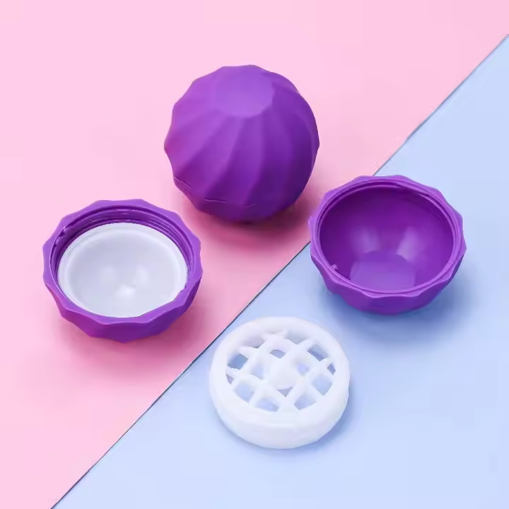 7ml Sphere Round Containers Screw Cap Lipstick Tube Empty Ball Shape Plastic Deodorant Chapstick Lipstick Lip Balm Jar With Lid