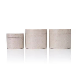 Eco Friendly Biodegradable Wheat Straw Cream Jar Empty 30ml 50ml 100ml 150ml 200ml 250ml Plastic Cosmetic Jar