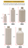 Cosmetic Packaging 30ml 100ml 250ml 300ml 500ml Wheat Straw Biodegradable Shampoo Plastic Pump Bottle With Lotion Dispenser