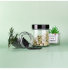 Eco Friendly 50ml 100ml 150ml 250ml 300ml 500ml Honey Spice Pudding Jar Round Glass Food Storage Jar with Aluminum Screw Lid