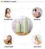 Custom Eco Friendly HDPE 250ml 300ml 400ml 16oz Green Squeeze Plastic Shampoo Bottle 8oz Body Lotion Jar