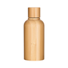 Bamboo Cosmetic Packaging 15ml 30ml 50ml 100ml Perfume White Opal Glass Lotion Bottle with Bamboo Cap