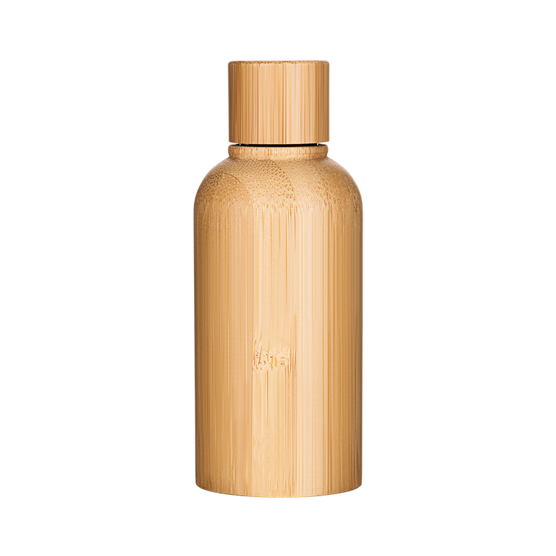 Bamboo Cosmetic Packaging 15ml 30ml 50ml 100ml Perfume White Opal Glass Lotion Bottle with Bamboo Cap