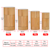 Round Twist up Salve Bamboo Deodorant Tube 15ml 30ml 50ml 75ml Bamboo Empty Plastic Deodorant Stick Container