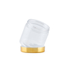 Hot Selling 25ml -- 1000ml Cream Container Food Grade Transparent Plastic Jars with Gold Lid PET & Screw Lid Design