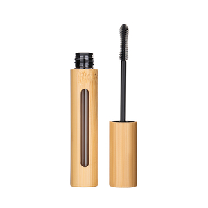 Wholesale Bamboo 5ml 10ml Plastic Eyelash Oil Serum Packaging Tube with Bamboo Cap Empty Container For Eyeliner
