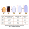 Health Care Tablet Powder Container Dark Brown Amber Wide Mouth Empty Vitamin Pill Capsule Plastic Bottle With Custom Bamboo Lid