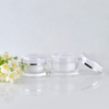 5g 15g 30g 50g Acrylic Cream Container Empty Clear Round Double Wall Plastic Eye Face Cream Jar Skincare Cosmetic Package