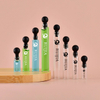 Custom 0.5ml 1ml 2ml 3ml Ball Stopper Mini Glass Tube Vial Perfume Sample Test Tube Bottle With Ball Stopper