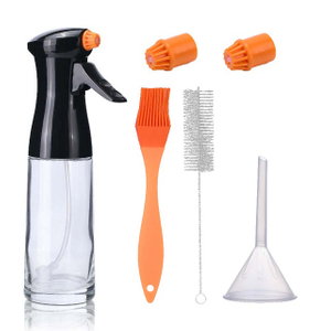 Oil Sprayer for Cooking- 200ml Glass Olive Oil Sprayer Mister, Olive Oil Spray Bottle, Kitchen Gadgets Accessories for Air Fryer, Canola Oil Spritzer, Widely Used for Salad Making, Baking, Frying