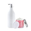 White Lotion Pump Plastic Shampoo Conditioner Bottle