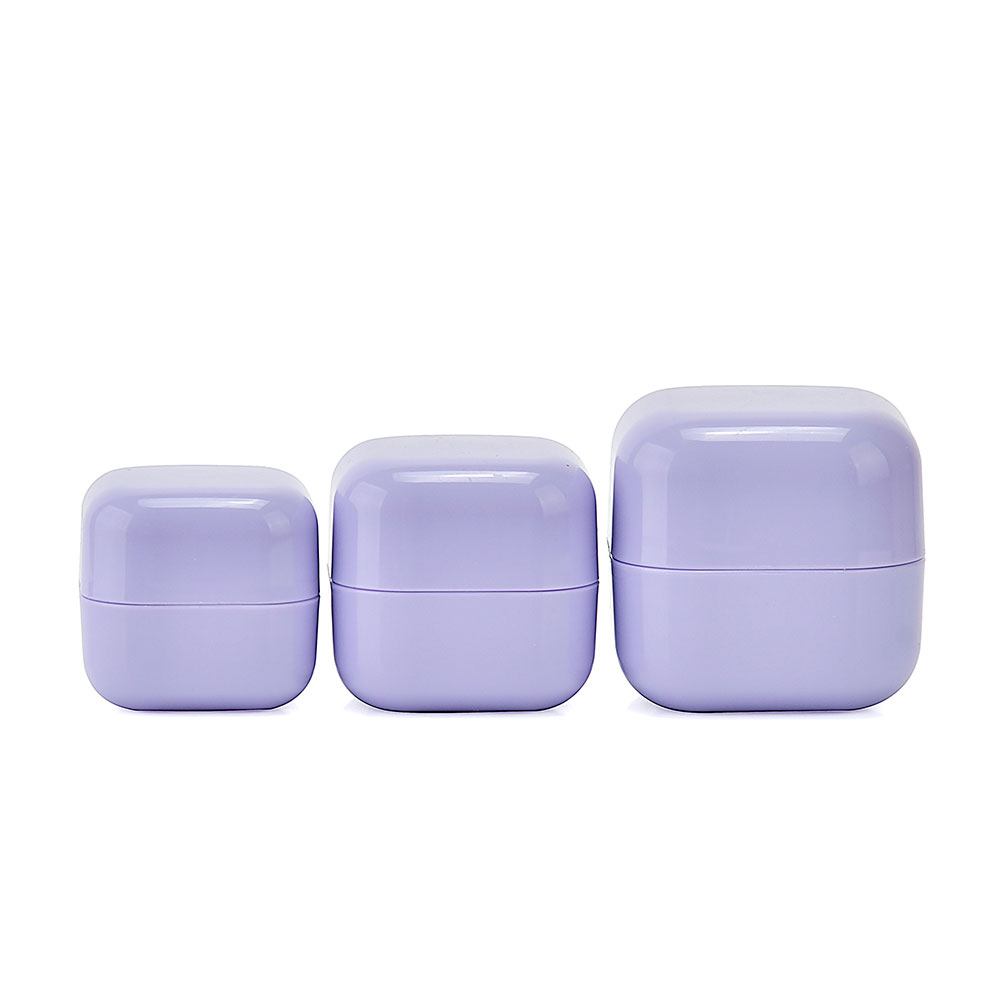 Skin Care Cosmetic Package 20g 30g 50g Square PP Blue White Purple Eye Face Lotion Cream Cosmetic Jar
