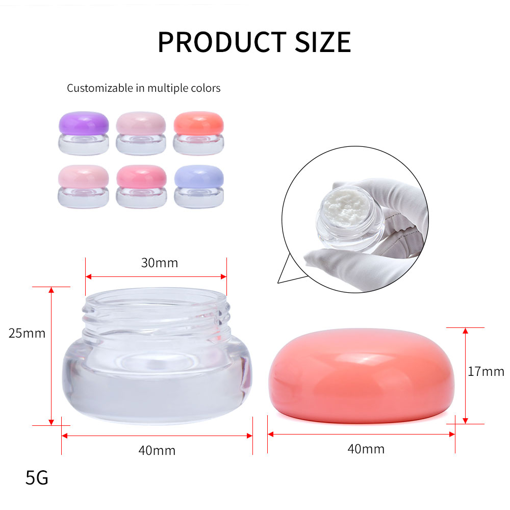 Wholesale 5g Plastic Sleeping Mask Jar Lip Balm Container Mask Blusher Cosmetic Cream Jar for Skincare Packaging Container