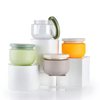 Custom Eco Friendly HDPE 250ml 300ml 400ml 16oz Green Squeeze Plastic Shampoo Bottle 8oz Body Lotion Jar